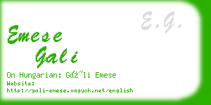 emese gali business card